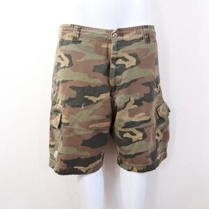 y2k levi strauss camo cargo shorts gorpcore skater streetwear size 36